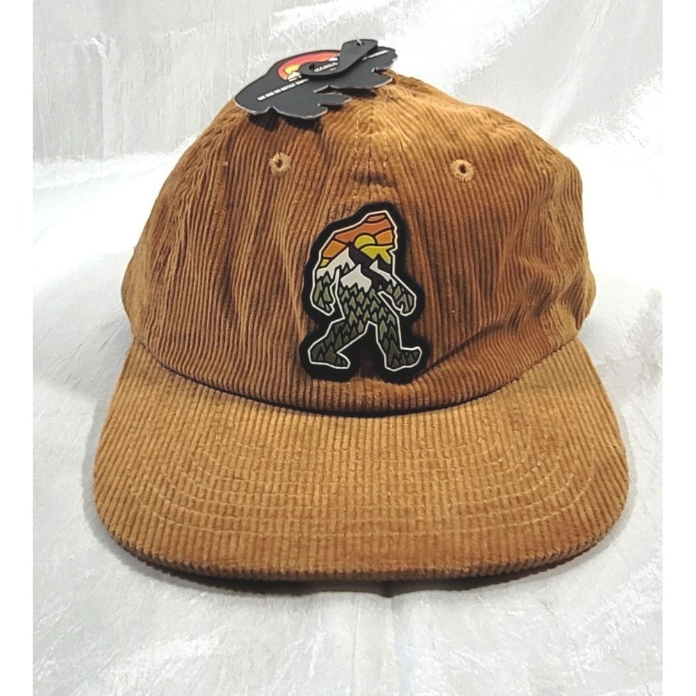 Atomic Child Wilderness Sasquatch Big Foot Corduroy Adjustable Hat - Brown